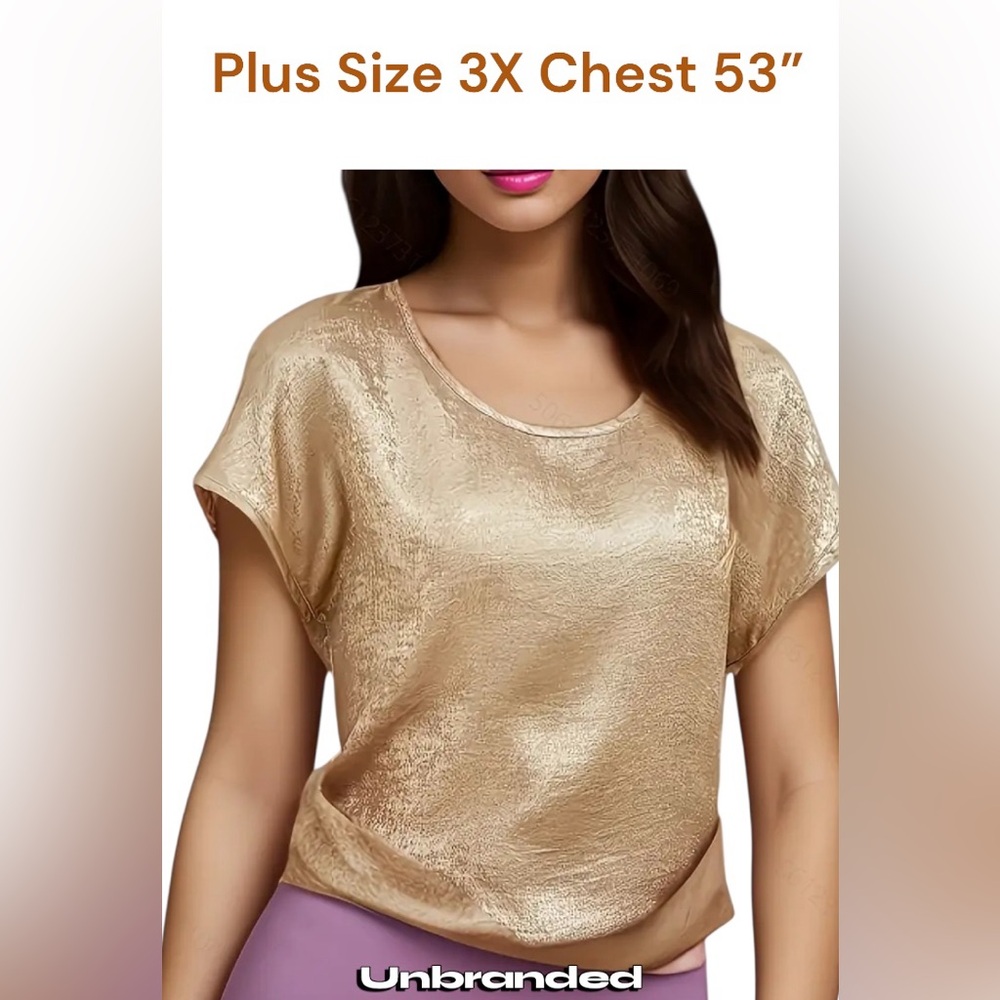 Elegant Gold Women's Top